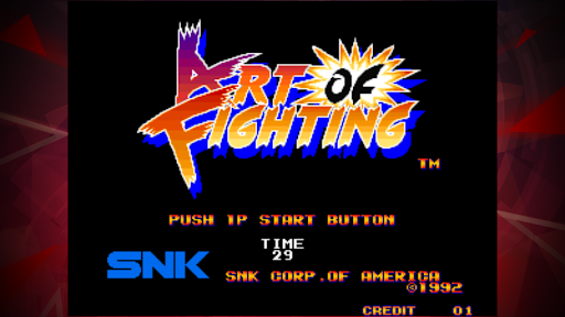 Android application ART OF FIGHTING ACA NEOGEO screenshort