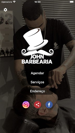 Android application John Barbearia screenshort