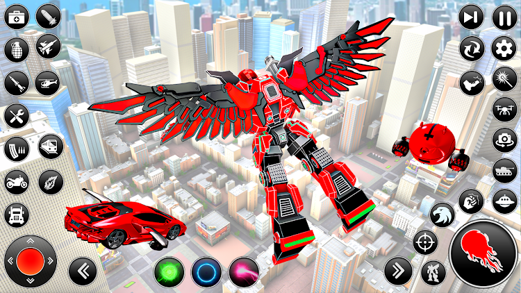 Flying Hawk Robot Car Games - 2.2.8 - (Android)