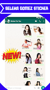 Captura de Pantalla 2 Selena Gomez Stickers for What android