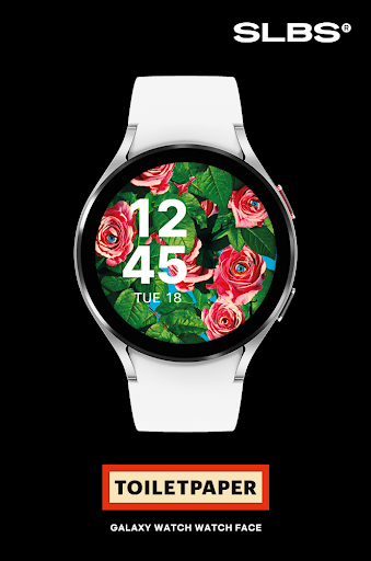 Android application Toilet Paper Flower Watch Face screenshort