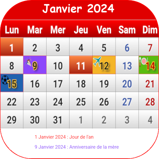 Maroc Calendrier 2024  Icon