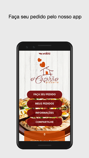 Android application Pizzaria O Casarão screenshort
