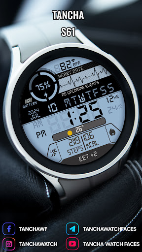 Tancha S61 Retro Watch Face screenshot 15