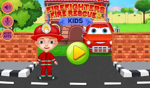 Les pompiers camion de pompier