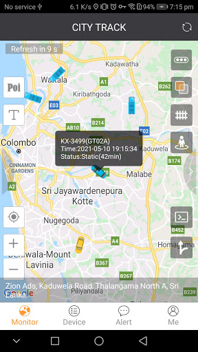 CITY TRACK GPS SRI LANKA Screen 2
