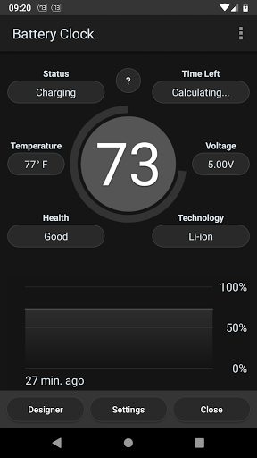 Battery Clock Screen 3