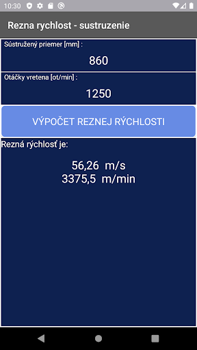 Rezna rychlost - sustruzenie Screen 2