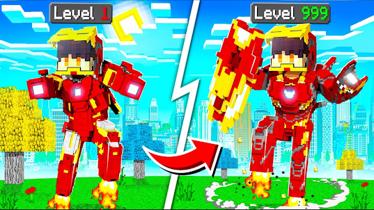 Iron Man Mods for Minecraft PE