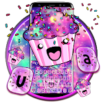 Cover Image of Download Cute Galaxy Cupcake Keyboard Theme 10001002 APK