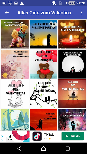 Android application Alles Gute zum Valentinstag screenshort