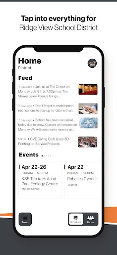 Android application Ridge View Raptors screenshort