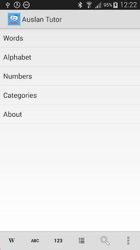 Auslan Tutor Screenshot