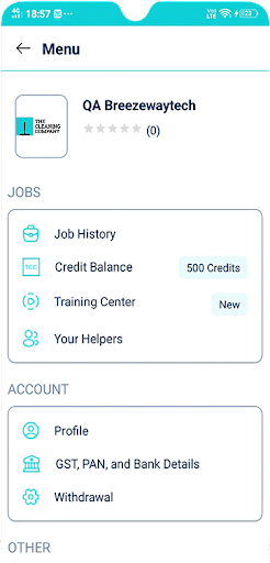 The Cleaning Company Partner Screen 3