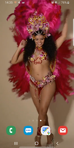 Samba Girl Live Wallpaper Screen 3
