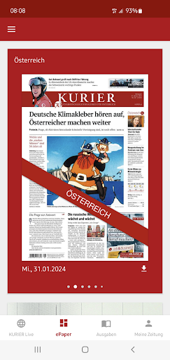 KURIER - News & ePaper Screen 2