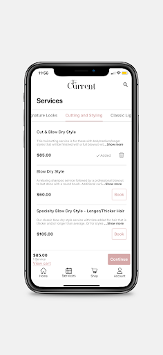 The Current Salon Screen 3