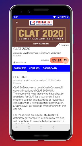 ProTalent Digital - CLAT, IIM Screen 3
