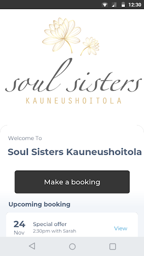 Android application Soul Sisters Kauneushoitola screenshort