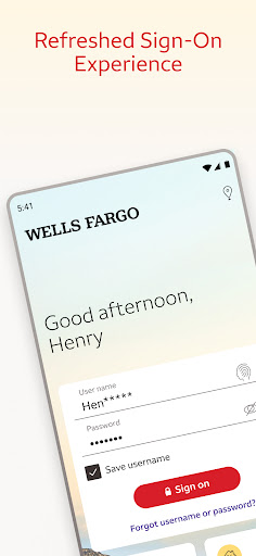 Wells Fargo Mobile screenshot
