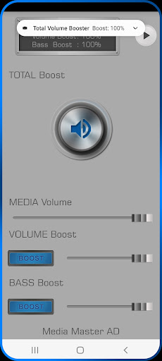Android application Total Volume Booster screenshort
