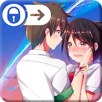 Kimi Cute Couple Anime Name Theme Screen Lock