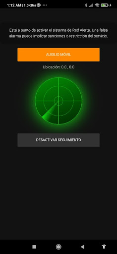 Red Alerta SIMA Screen 2