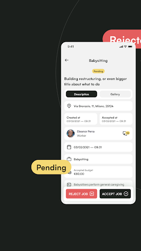 Android application G.WORK screenshort