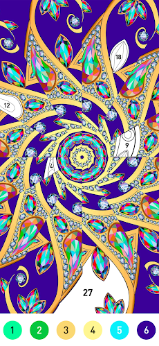 Mandala Pattern Coloring Gameのおすすめ画像1