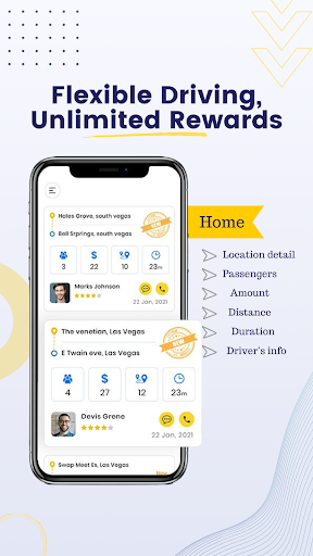 Android application Car2uDriver - Campus Carpool screenshort