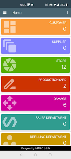 Android application Cylinder Management APP screenshort