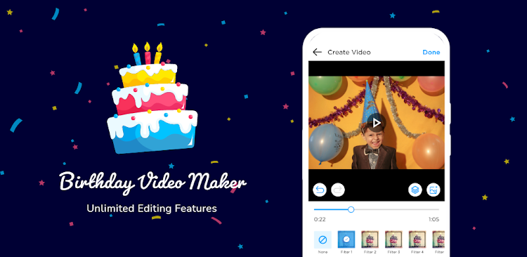 Birthday Video Maker & Music - 1.3.0 - (Android)