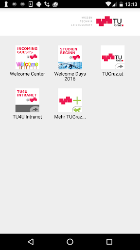 Welcome@TUGraz Screen 2