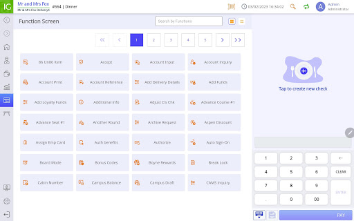 InfoGenesis POS Terminal Screenshot