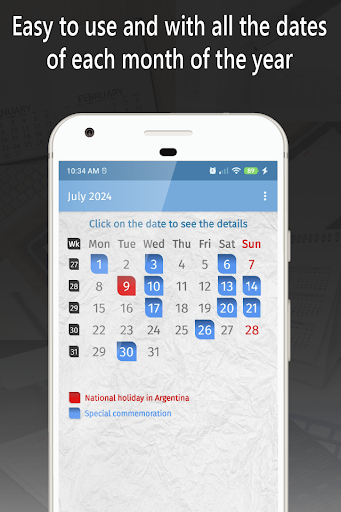 argentina calendar 2024 Screen 2