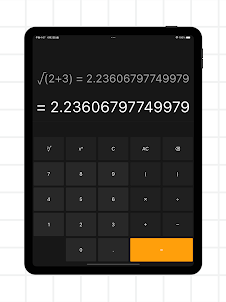 シンプル平方根計算機 √(2+3)など数学の括弧や累乗に対応