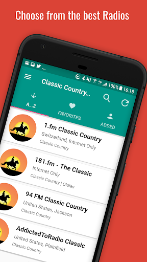 Android application Classic Country Radio Stations screenshort