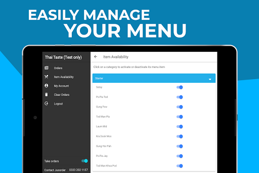 Jusorder for Business Screen 2