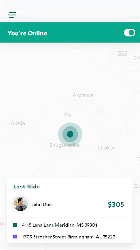 Android application Clara World Driver screenshort