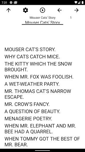 Android application Book, Mouser Cats' Story screenshort
