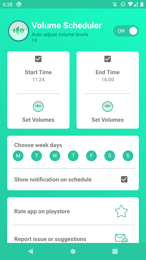 Volume Scheduler - silent mode Screen 2