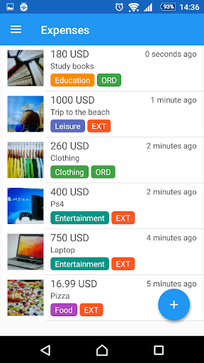 Credit Card Expense Manager Screen 2