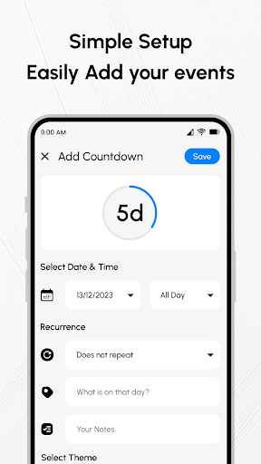 Countdown Time - Event Widget Screenshot 3 - AppWisp.com