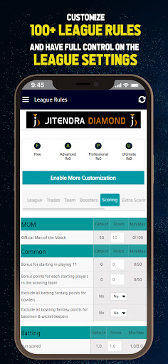 JPL CricBattle Fantasy League Screen 3