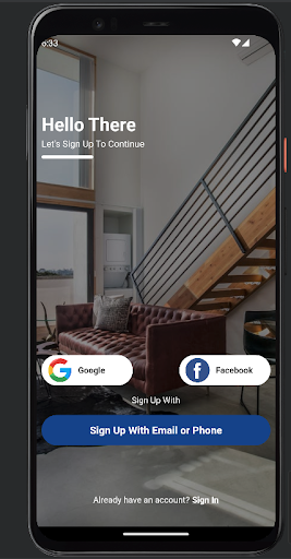 Android application GoAsset screenshort