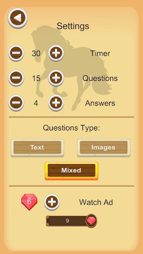 Horse Quiz Screen 2