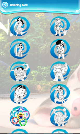 Mona coloring princess cartoon