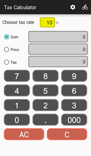 Android application Tax Calculator screenshort