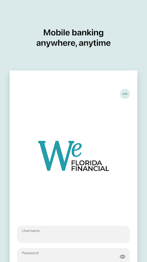 Android application We Florida Financial Mobile screenshort