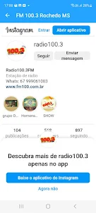 100.3 FM Rochedo MS